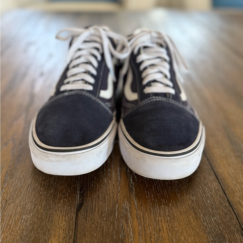 Vans Off The Wall Navy Blue and White Men’s Sneakers/Skate Shoe Size 12 - Picture 4 of 12